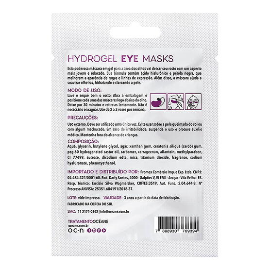 Máscara para os Olhos Océane Hydrogel Eye Masks Sephora