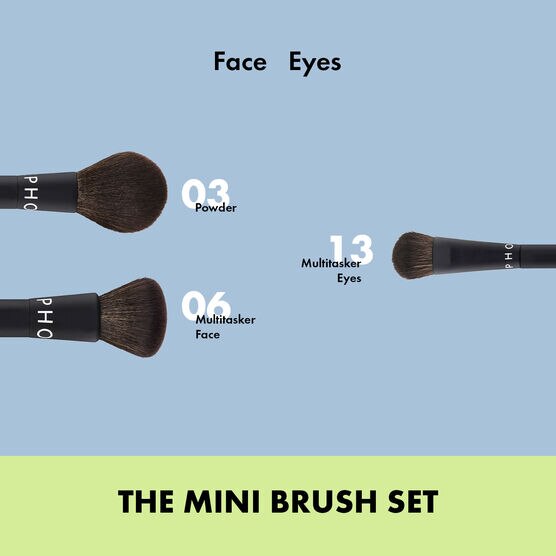MINI KIT DE PINCÉIS ROSTO E OLHOS SEPHORA COLLECTION ESSENTIAL SET