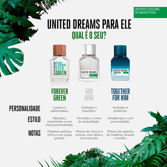 UNITED DREAMS FOREVER GREEN MALE EDT