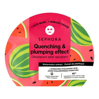 Máscara Facial em Tecido Sephora Collection Ácido Hialurônico + Extrato de Frutas e Plantas