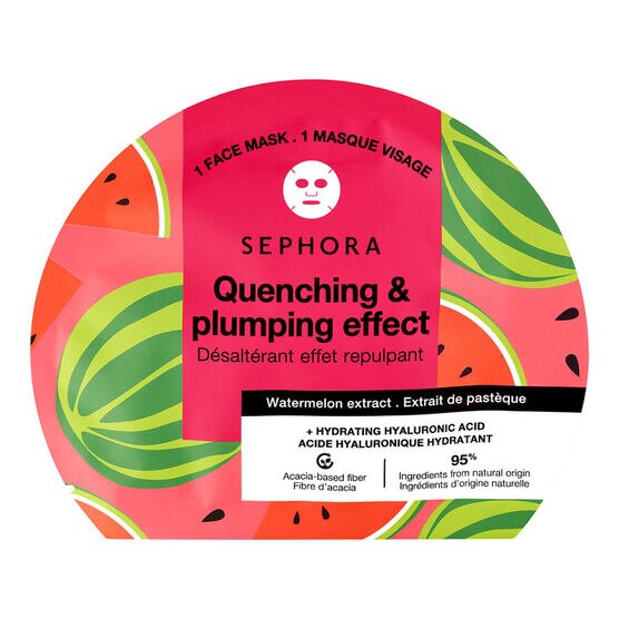 Máscara Facial em Tecido Sephora Collection Ácido Hialurônico + Extrato de Frutas e Plantas