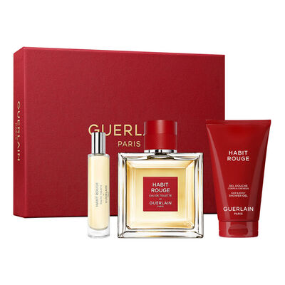 Kit Coffret Guerlain Habit Rouge Masculino Eau de Toilette