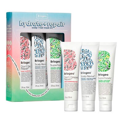 Kit de Máscaras Capilares Briogeo The Ultimate Hydrate + Repair Hair + Scalp Mask Kit