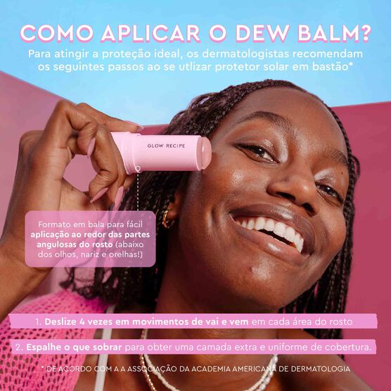 PROTETOR SOLAR SPF 45 GLOW RECIPE WATERMELON GLOW DEW BALM