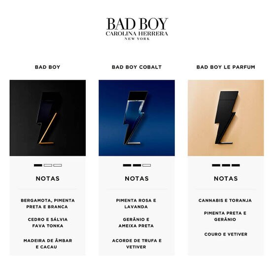 Perfume Carolina Herrera Bad Boy Cobalt Masculino Eau de Parfum