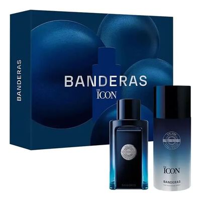 KIT COFFRET ANTONIO BANDERAS THE ICON MASCULINO EAU DE TOILETTE