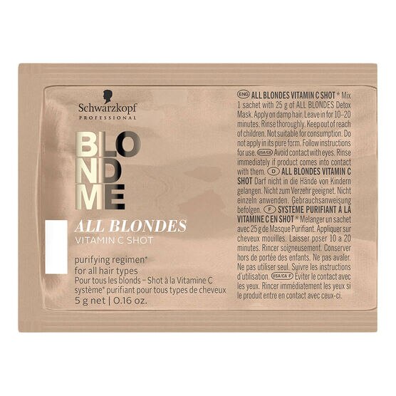 Sachê Capilar de Vitamina C Schwarzkopf Blonde Me para Todos os Loiros