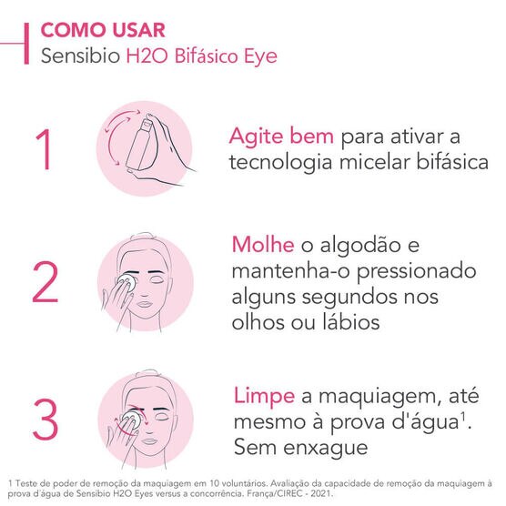 Demaquilante Bioderma Bifásico Micelar Sensibio H2O