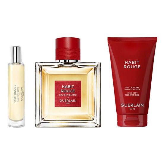 Kit Coffret Guerlain Habit Rouge Masculino Eau de Toilette