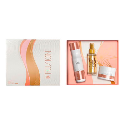 Kit Wella Fusion Shampoo + Máscara + Óleo Oil Reflections