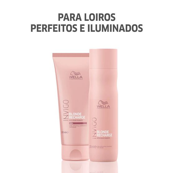 Shampoo Para Cabelos Loiros Wella Professionals Cool Blonde Recharge ...