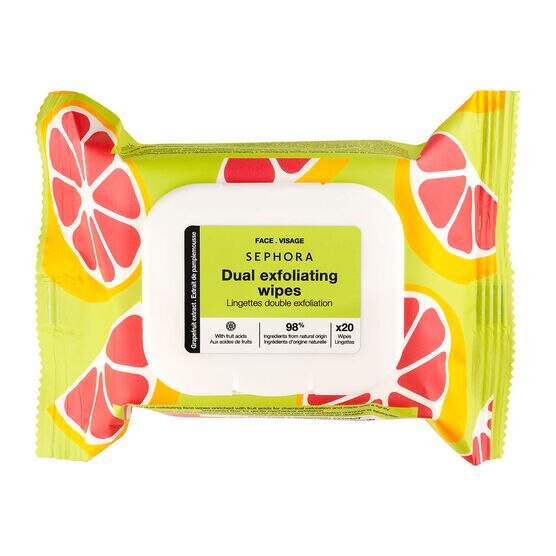 Lenços de Limpeza Esfoliantes Sephora Collection Exfoliating Cleansing Wipes