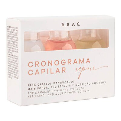 Kit de Ampolas Braé Cronograma Capilar Repair