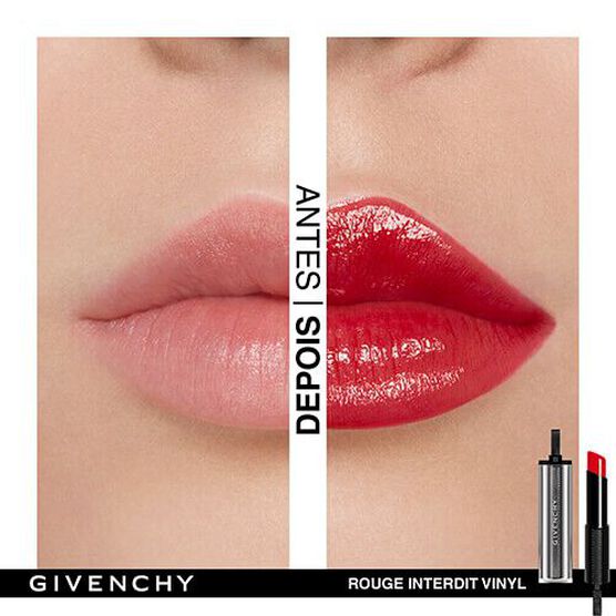 Batom Givenchy Rouge Interdit Vinyl Noir Revelateur Sephora
