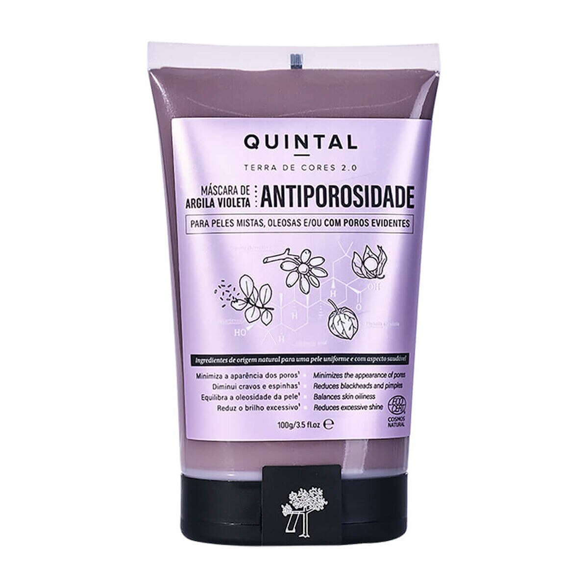 Máscaras de Argila Violeta Antiporosidade  - Quintal Dermocosméticos 