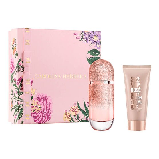 Kit Coffret Carolina Herrera 212 VIP Rosé Elixir Feminino Eau de Parfum
