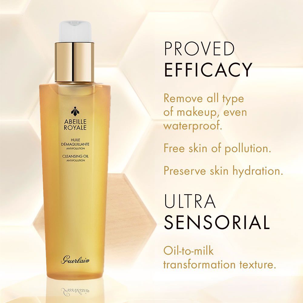 GUERLAIN Abeille e クレンジングオイル 150ml Óleo de Limpeza Antipoluição Abeille Royale I Sephora