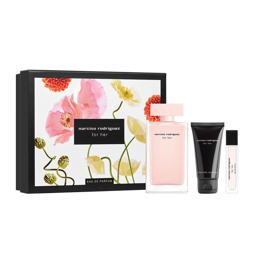 最大10%OFFクーポン Coffret Kit Narciso Parfum de Eau Feminino Her For Rodriguez 香水(女性用)