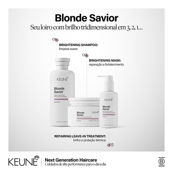 Shampoo Matizador para Loiros Keune Care Blonde Savior