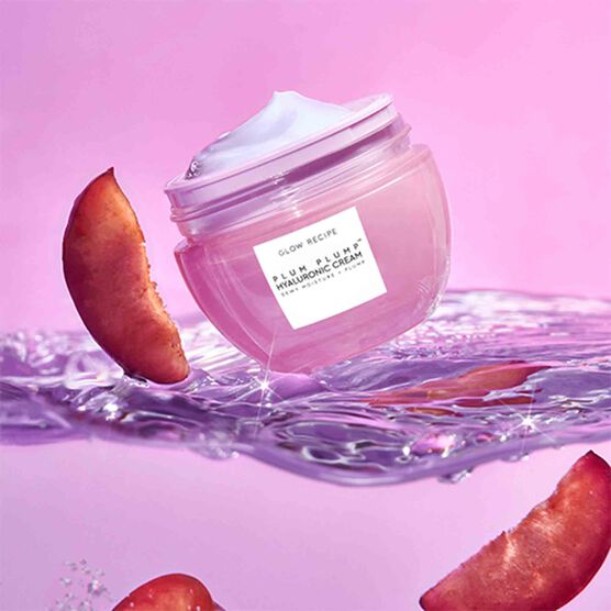MINI HIDRATANTE FACIAL COM HIALURONICO GLOW RECIPE PLUM PLUMP