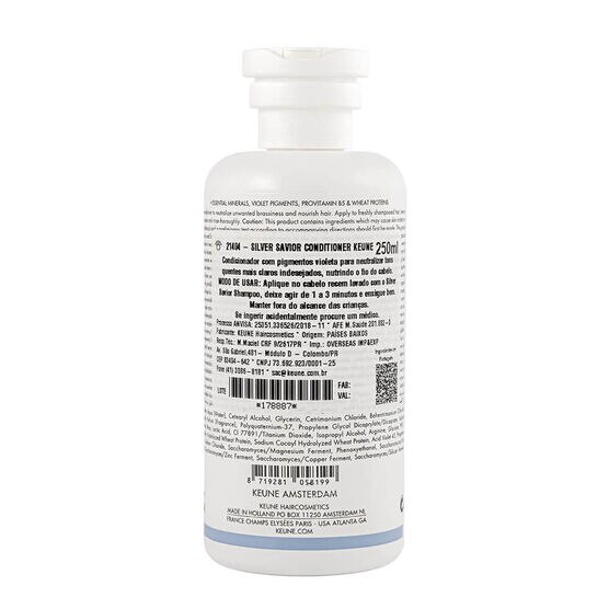 KEUNE      CARE SILVER   COND 250ML