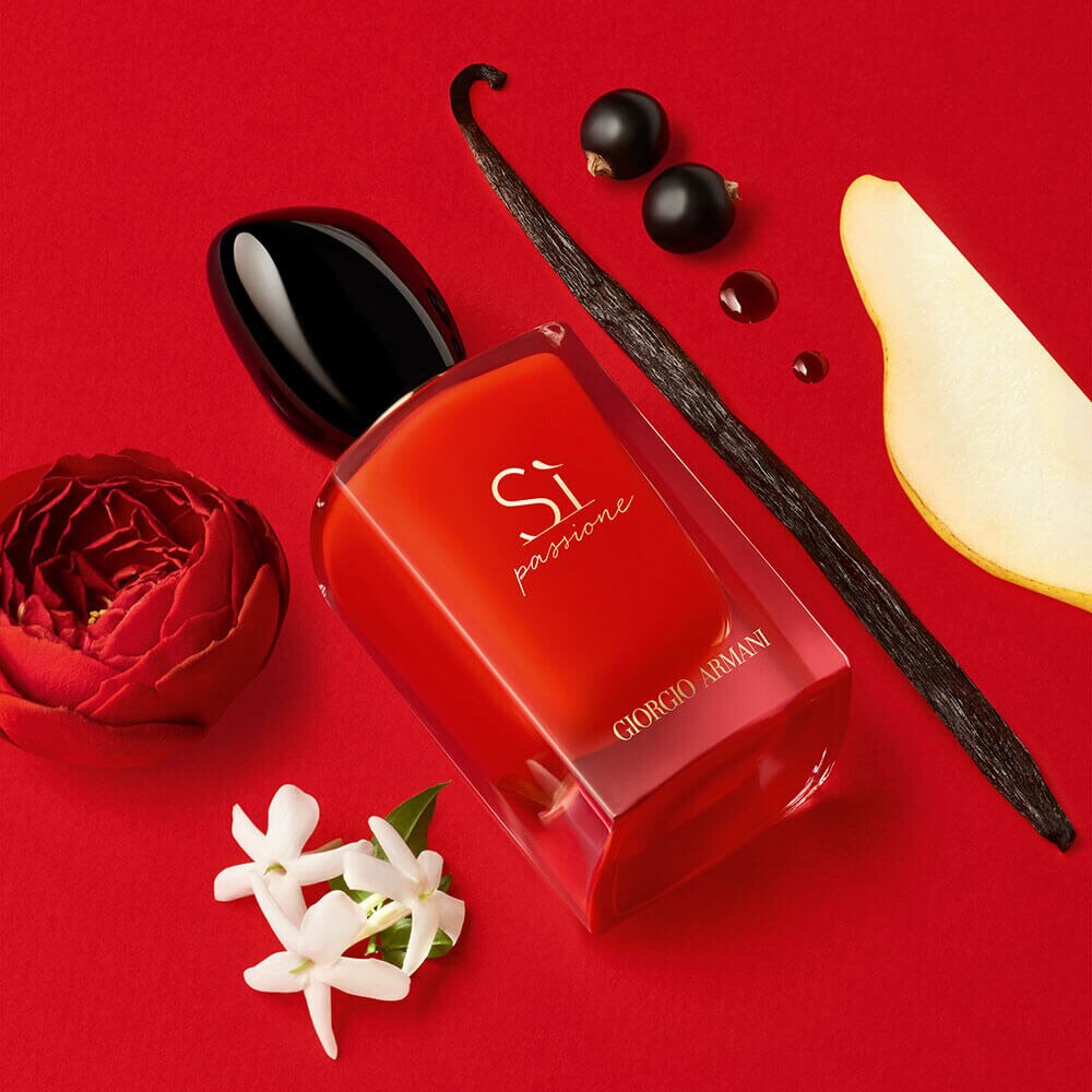 Emporio armani red perfume store