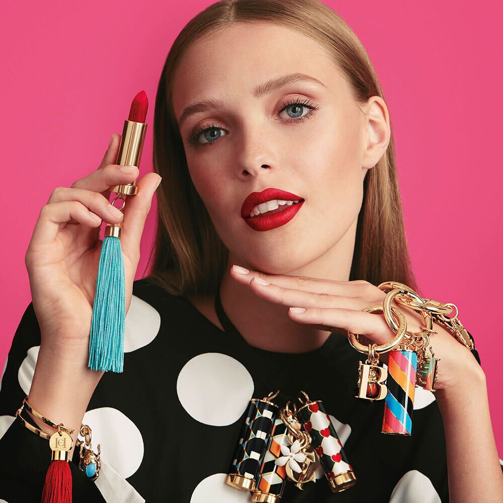 carolina herrera lipstick bolsa