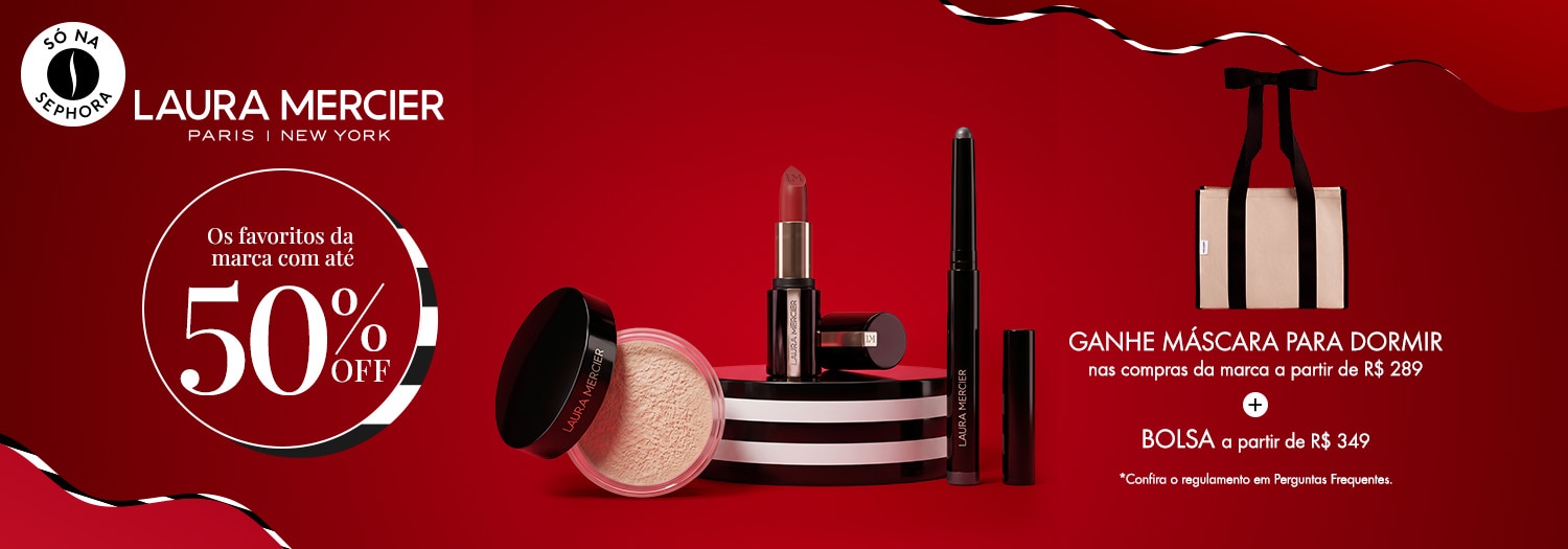 Laura Mercier - Ganhe máscara para dormir e bolsa
