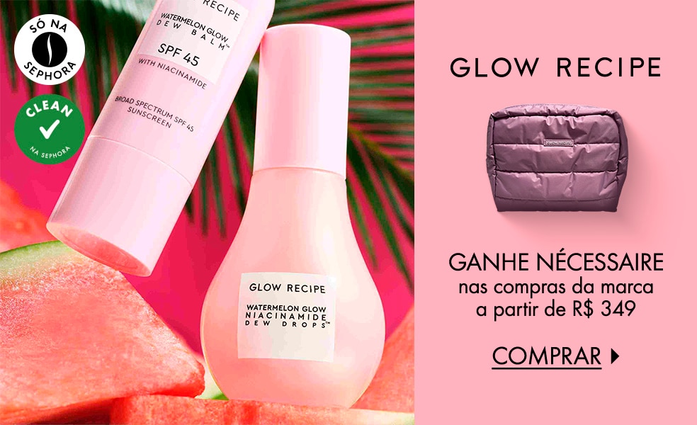 Glow Recipe | Ganhe nécessaire nas compras da marca a partir de R$ 349