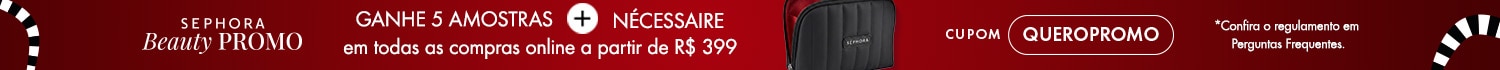 Beauty Promo - Ganhe 5 amostras + nécessaire
