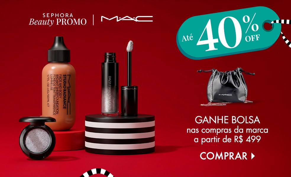 MAC | Ganhe bolsa nas compras da marca a partir de R$ 499