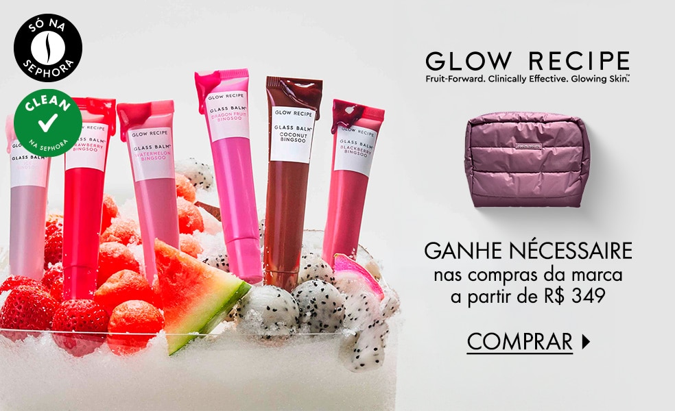 Glow Recipe | Ganhe nécessaire nas compras da marca a partir de R$ 349