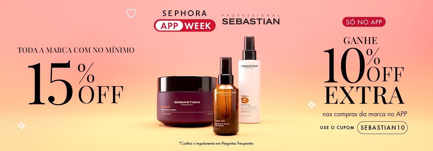 Sebastian Professional - 15% OFF e 10% EXTRA no app