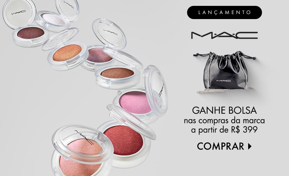 MAC | Ganhe bolsa nas compras da marca acima de R$ 399