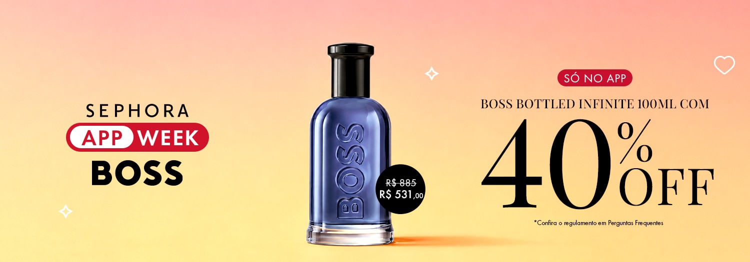 App Week - BOSS BOTTLED INFINITE EDP 100ML com 40% OFF
