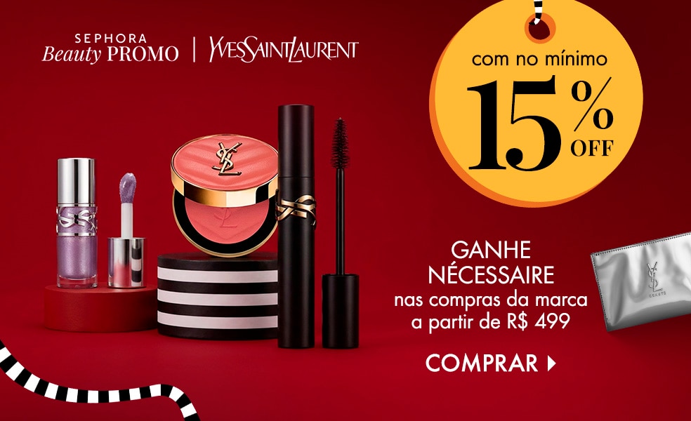 Yves Saint Laurent | Ganhe nécessaire nas compras da marca a partir de R$ 499