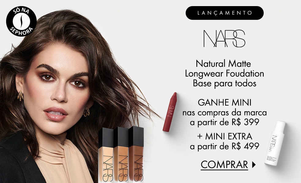 NARS | Ganhe mini nas compras da marca a partir de R$ 399 + mini extra a partir de R$ 499
