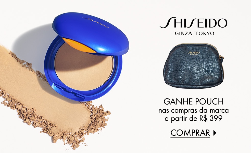 Shiseido | Ganhe pouch nas compras da marca a partir de R$ 399