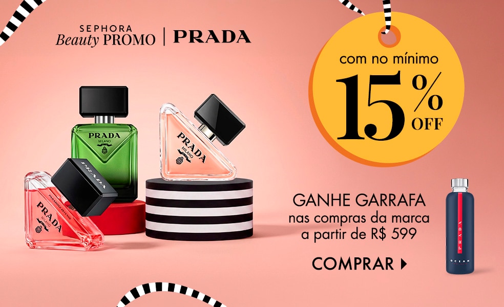 Prada | Ganhe garrafa nas compras da marca a partir de R$ 599