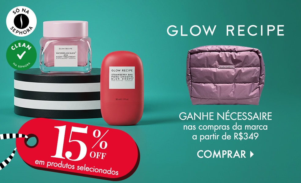 Glow Recipe | Ganhe nécessaire nas compras da marca a partir de R\$349