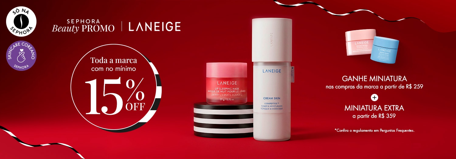 Laneige - Ganhe miniaturas da marca