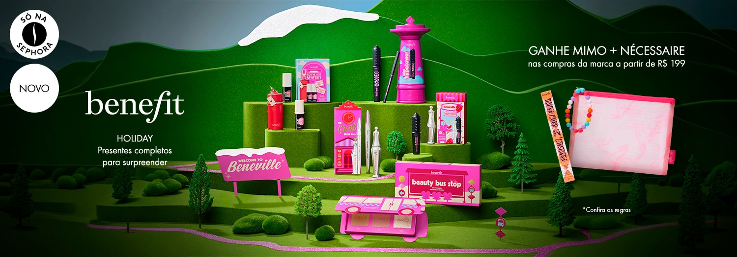 Benefit Cosmetics - Ganhe mimo e nécessaire