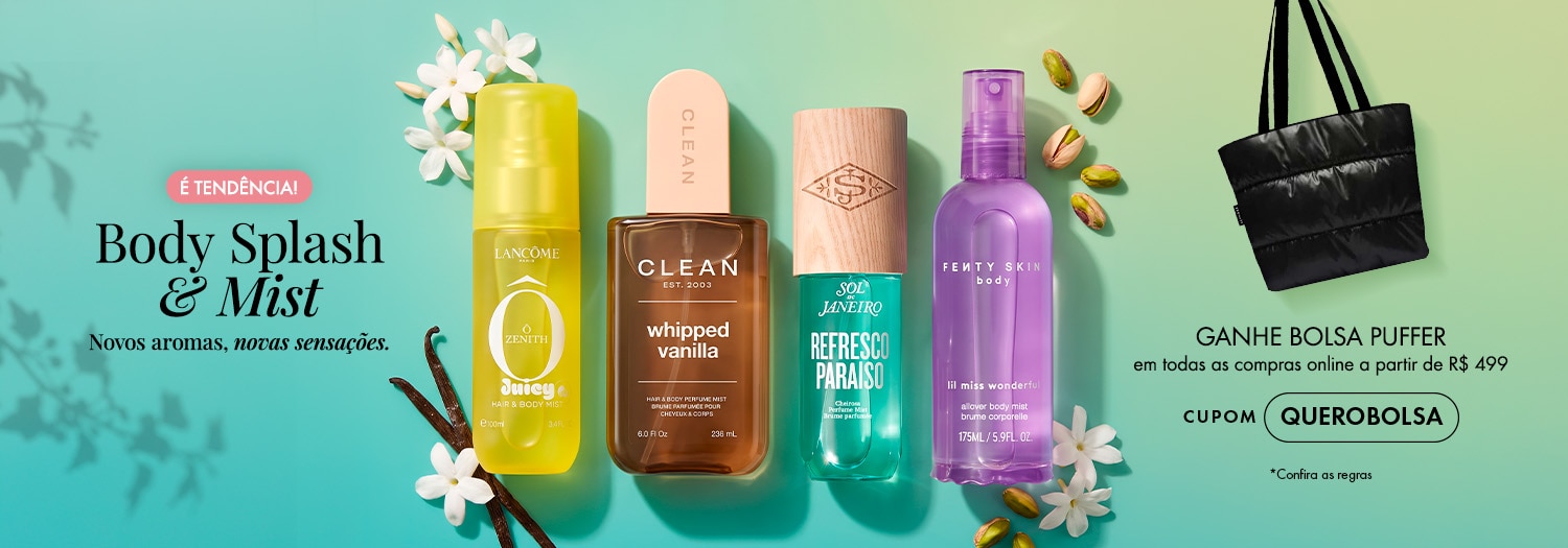 Institucional - Body Splash & Mist - Ganhe bolsa puffer