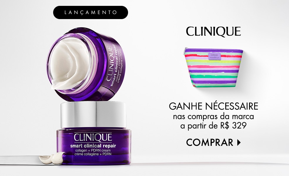 Clinique | Ganhe nécessaire nas compras da marca a partir de R$ 329