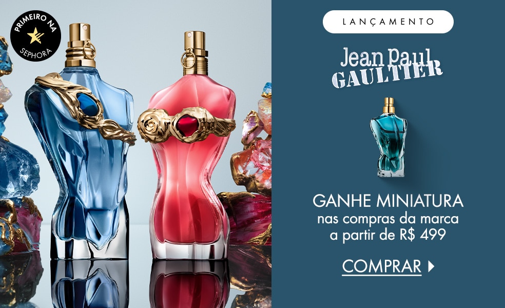 Jean Paul Gaultier | Ganhe miniatura nas compras da marca a partir de R$ 499
