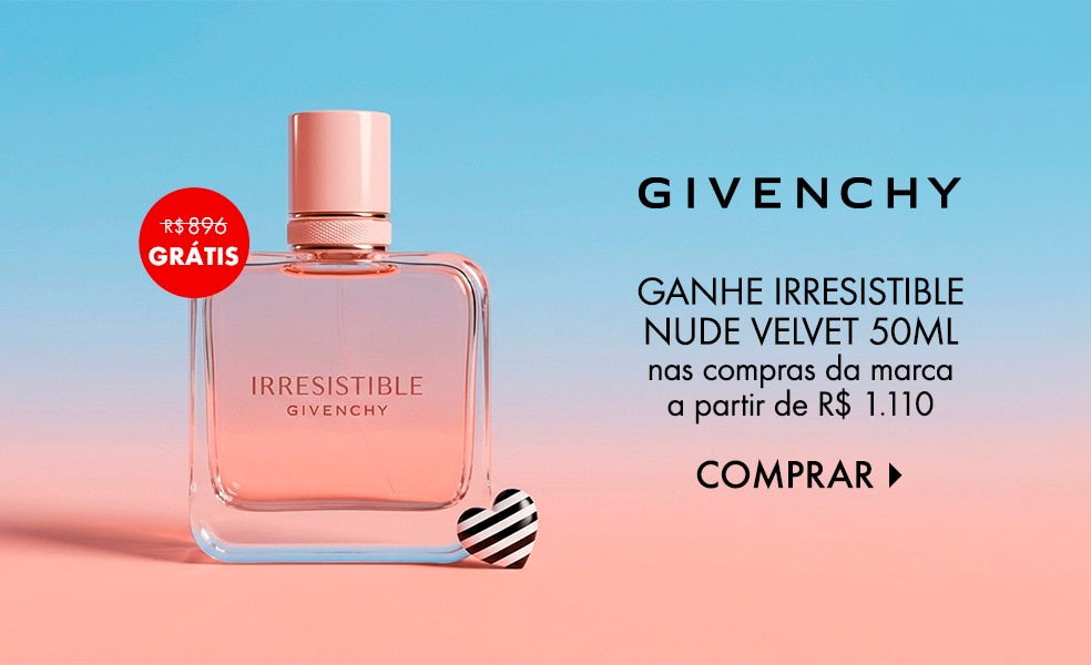 Givenchy | Ganhe Givenchy Irresistible Nude Velvet 50ml nas compras da marca a partir de R$ 1.110