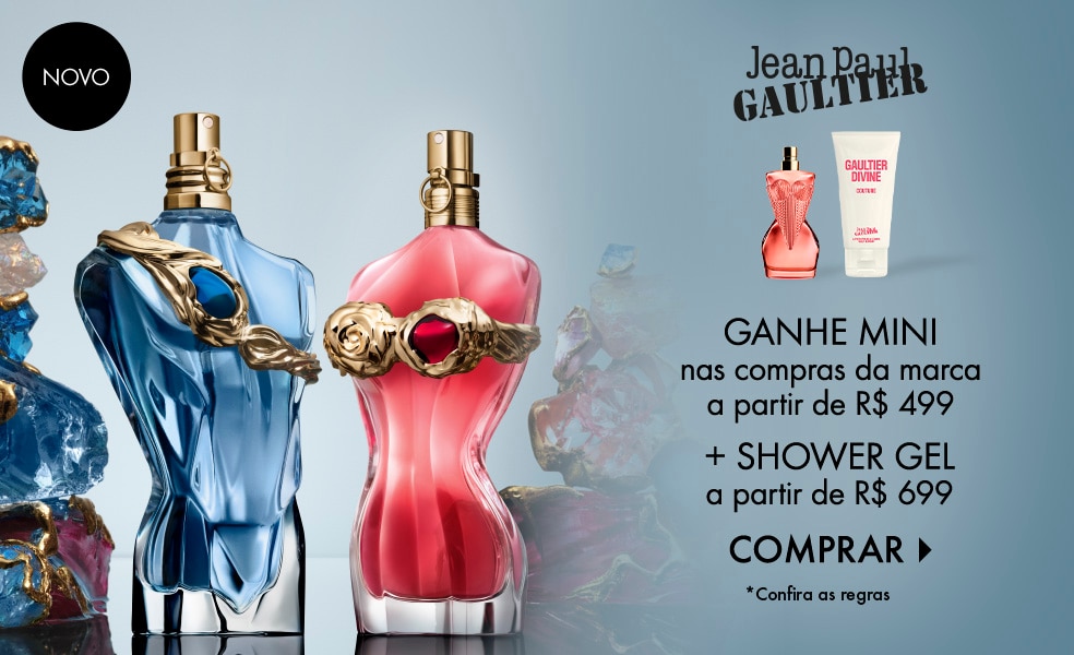 Jean Paul Gaultier | Ganhe mini nas compras da marca a partir de R$ 499 + shower gel a partir de R$ 699