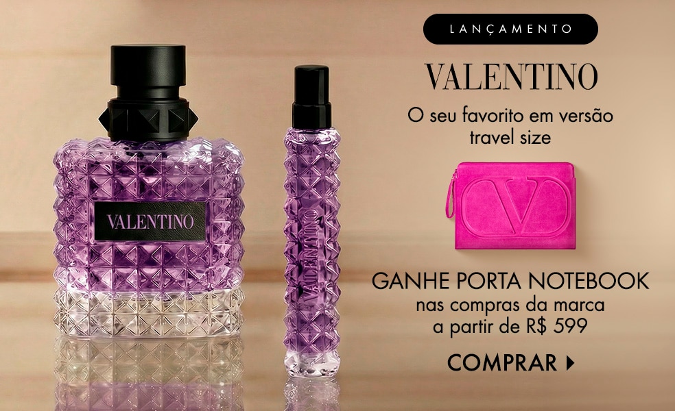 Valentino | Ganhe porta notebook nas compras da marca a partir de R$ 599