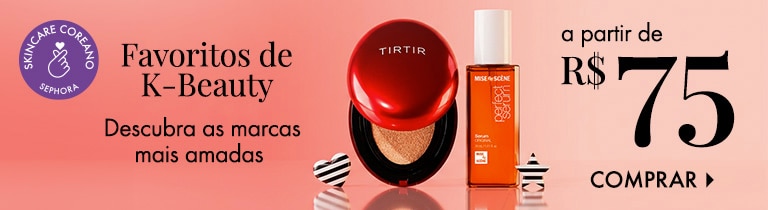 FAVORITOS DE K-BEAUTY | Descubra as marcas mais amadas a partir de R$ 75