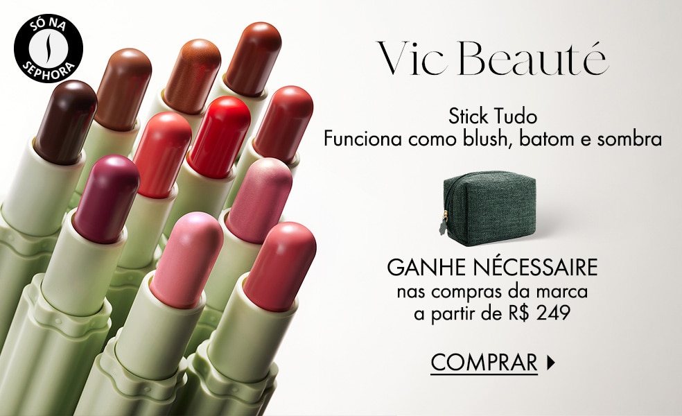 Vic Beauté | Ganhe nécessaire nas compras da marca a partir de R$ 249
